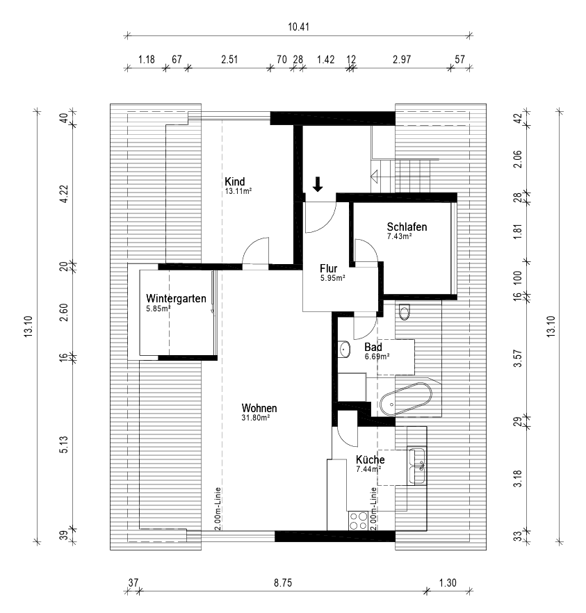 3 bedroom flat to rent, 74 m², Röngtenstr. 10, Karlsdorf-Neuthard, Baden-Württemberg 3 bedroom flat to rent, 74 m², Röngtenstr. 10, Karlsdorf-Neuthard, Baden-Württemberg