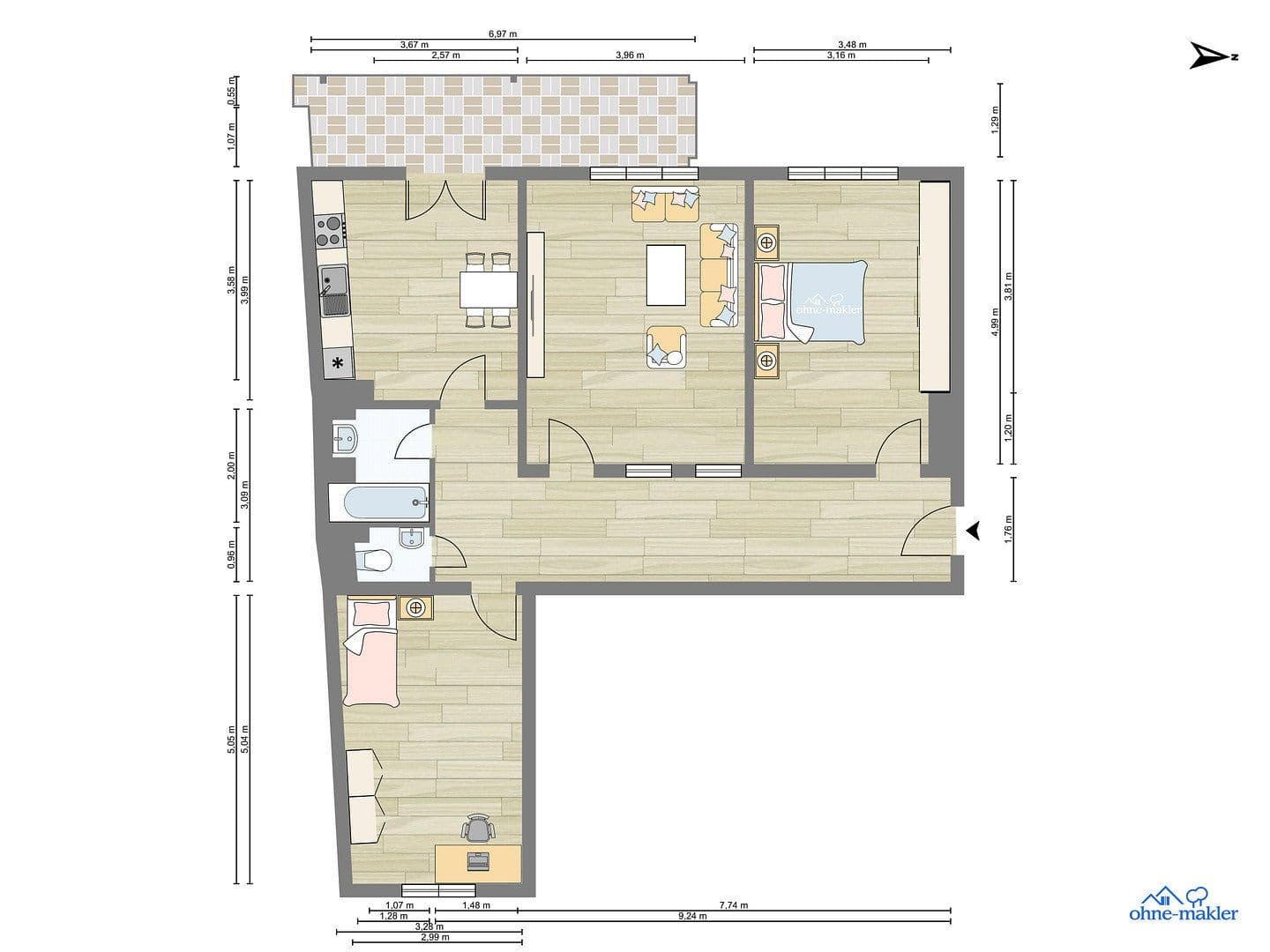 3 bedroom flat for sale, 95 m², Hedwigstrasse xx, München, Bavaria 3 bedroom flat for sale, 95 m², Hedwigstrasse xx, München, Bavaria