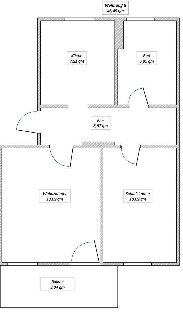 2 bedroom flat to rent, 46 m², Äußere Leipziger Straße 9, Schkeuditz, Saxony 2 bedroom flat to rent, 46 m², Äußere Leipziger Straße 9, Schkeuditz, Saxony