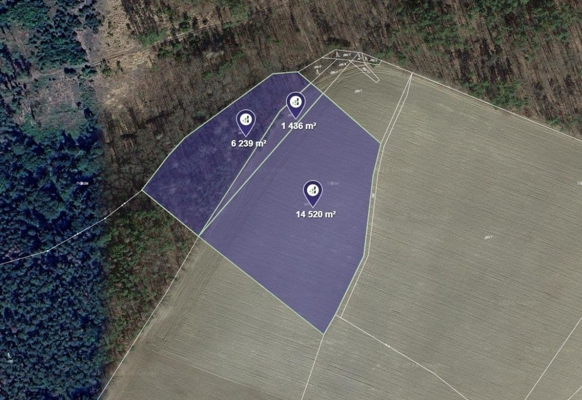 plot for sale, 5,549 m², Nové Dvory, Středočeský Region plot for sale, 5,549 m², Nové Dvory, Středočeský Region