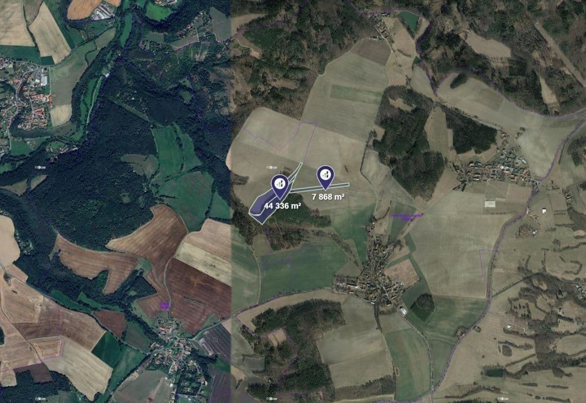 plot for sale, 13,051 m², Nové Dvory, Středočeský Region plot for sale, 13,051 m², Nové Dvory, Středočeský Region