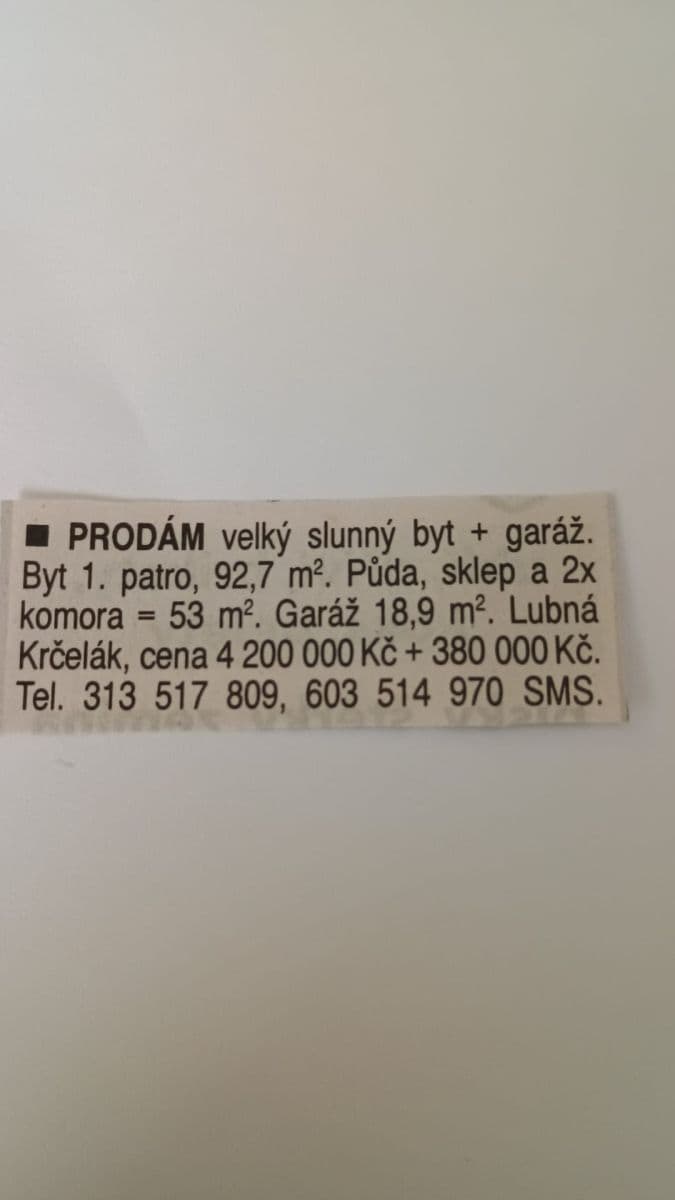 2 bedroom with open-plan kitchen flat for sale, 146 m², Lubná, Středočeský Region 2 bedroom with open-plan kitchen flat for sale, 146 m², Lubná, Středočeský Region