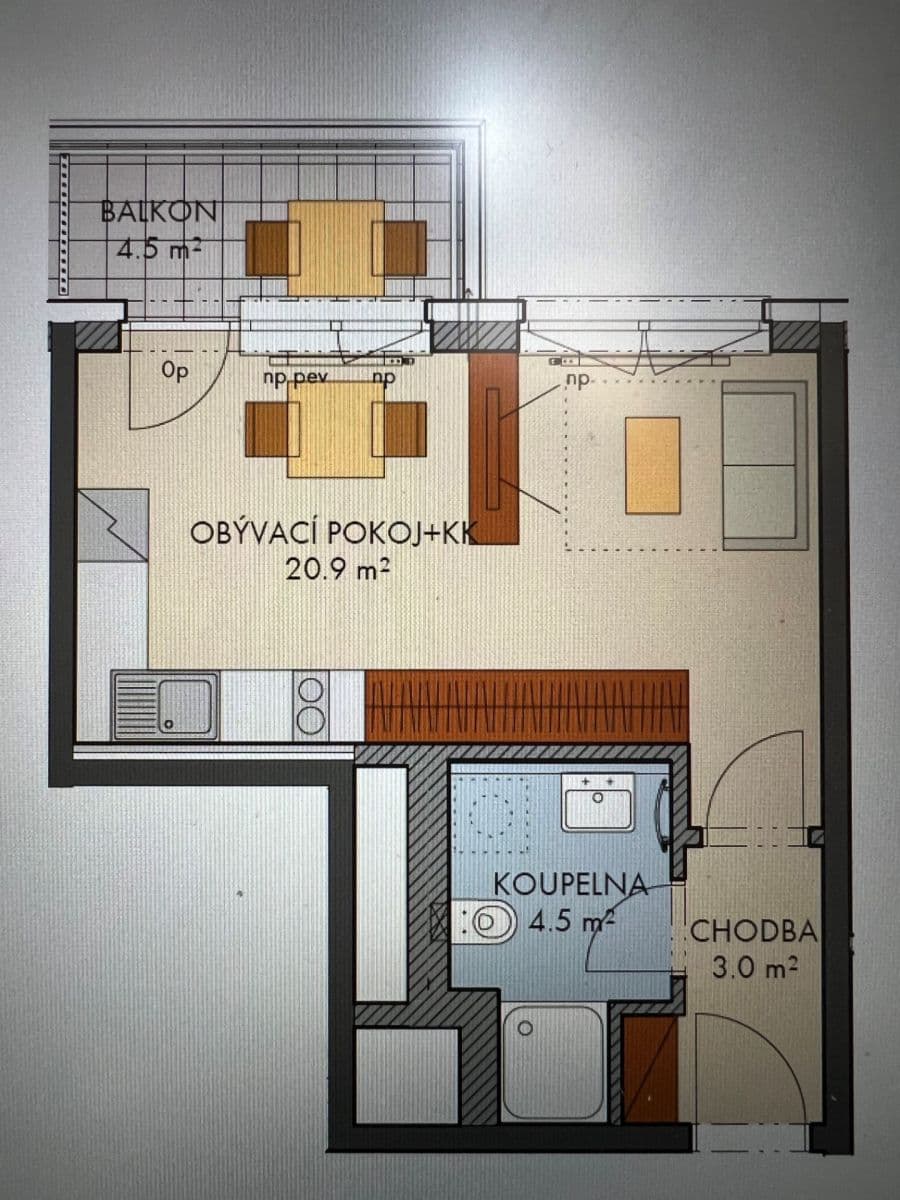 Studio flat to rent, 29 m², Thomasova, Prague, Prague Studio flat to rent, 29 m², Thomasova, Prague, Prague