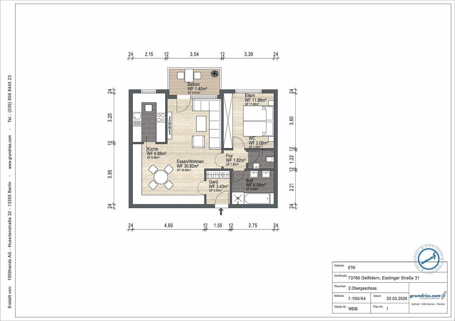 1 bedroom with open-plan kitchen flat for sale, 64 m², Esslinger Str. 31, Ostfildern, Baden-Württemberg 1 bedroom with open-plan kitchen flat for sale, 64 m², Esslinger Str. 31, Ostfildern, Baden-Württemberg