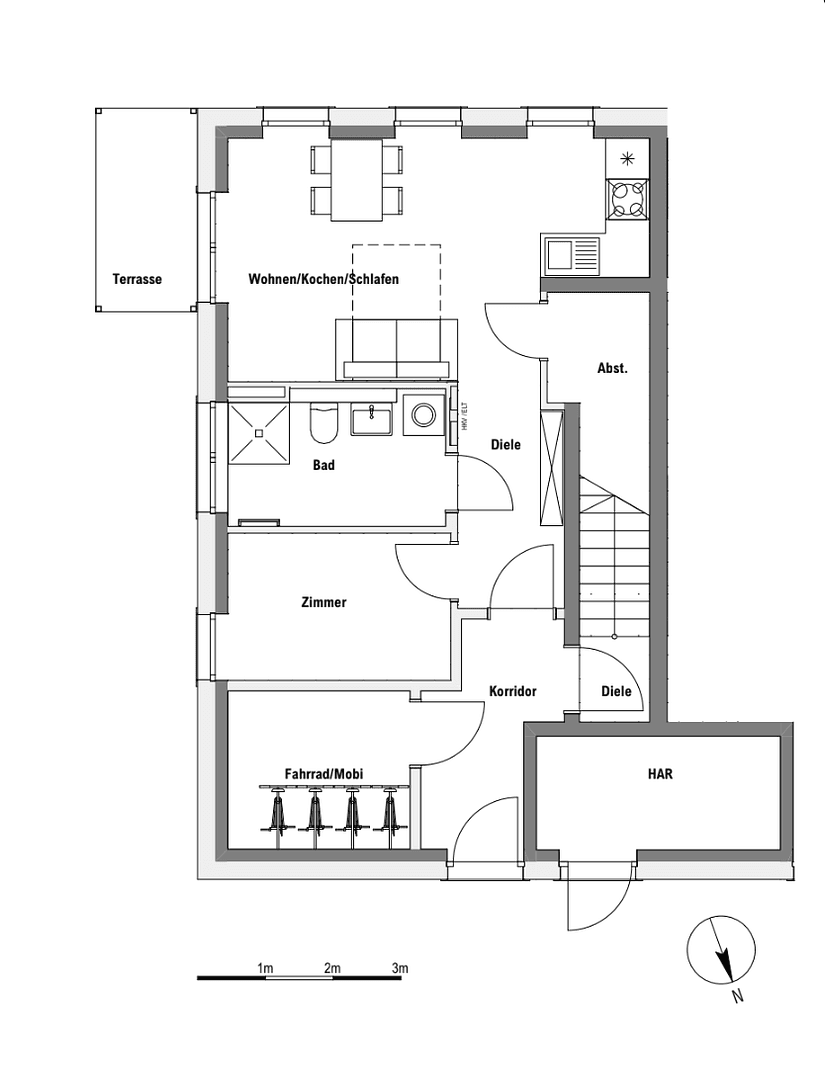 2 bedroom flat to rent, 46 m², Tempelhofer Str. 8, Zossen, Brandenburg 2 bedroom flat to rent, 46 m², Tempelhofer Str. 8, Zossen, Brandenburg