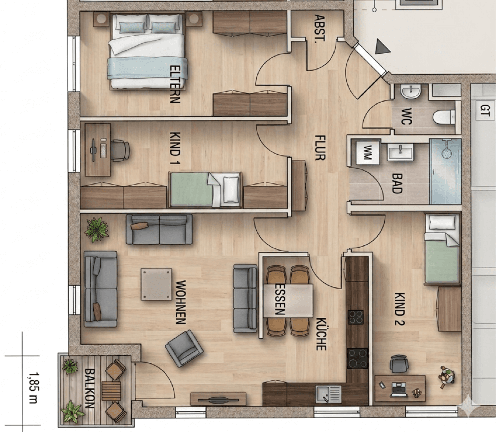 4 bedroom flat for sale, 94 m², Illertissen, Bavaria 4 bedroom flat for sale, 94 m², Illertissen, Bavaria