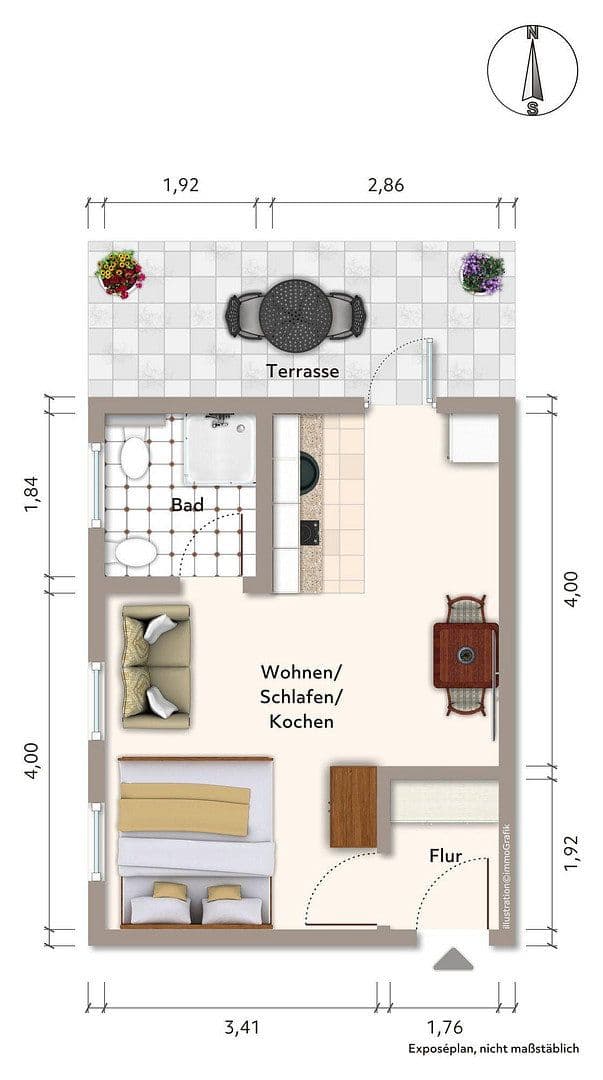 1 bedroom flat to rent, 35 m², Altes Dorf 20, Stendal, Saxony-Anhalt 1 bedroom flat to rent, 35 m², Altes Dorf 20, Stendal, Saxony-Anhalt