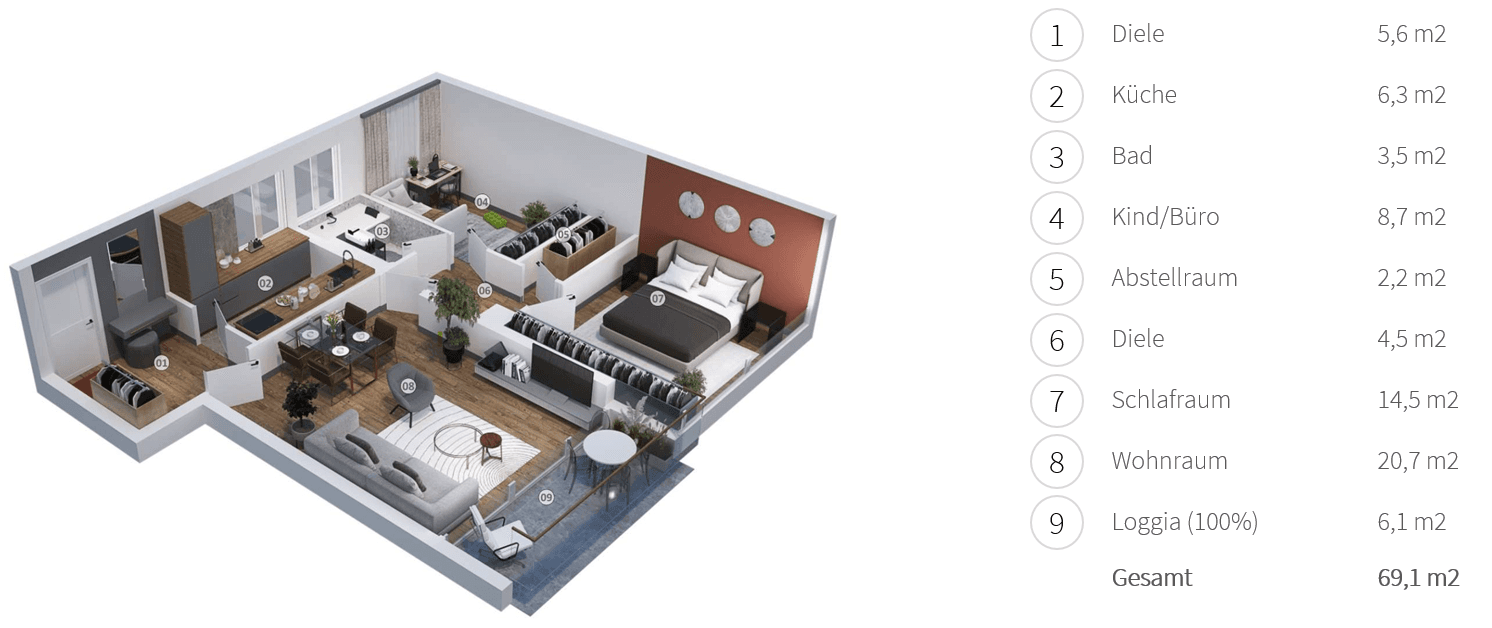 3 bedroom flat to rent, 70 m², Schmorellstraße 14, Unterhaching, Bavaria 3 bedroom flat to rent, 70 m², Schmorellstraße 14, Unterhaching, Bavaria