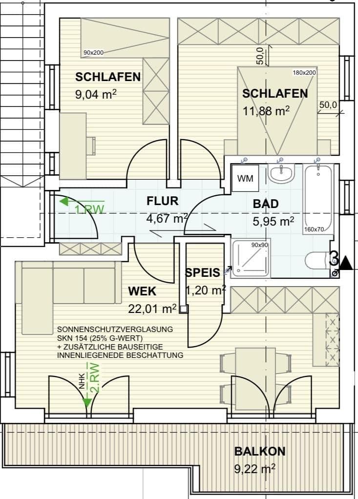 3 bedroom flat for sale, 64 m², Haar, Bavaria 3 bedroom flat for sale, 64 m², Haar, Bavaria
