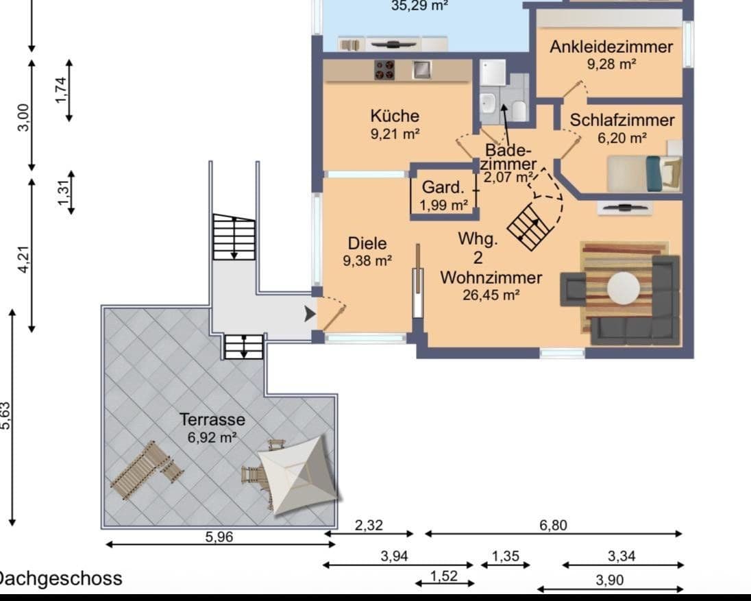 3 bedroom flat to rent, 87 m², Großhorst 11, Isernhagen, Lower Saxony 3 bedroom flat to rent, 87 m², Großhorst 11, Isernhagen, Lower Saxony