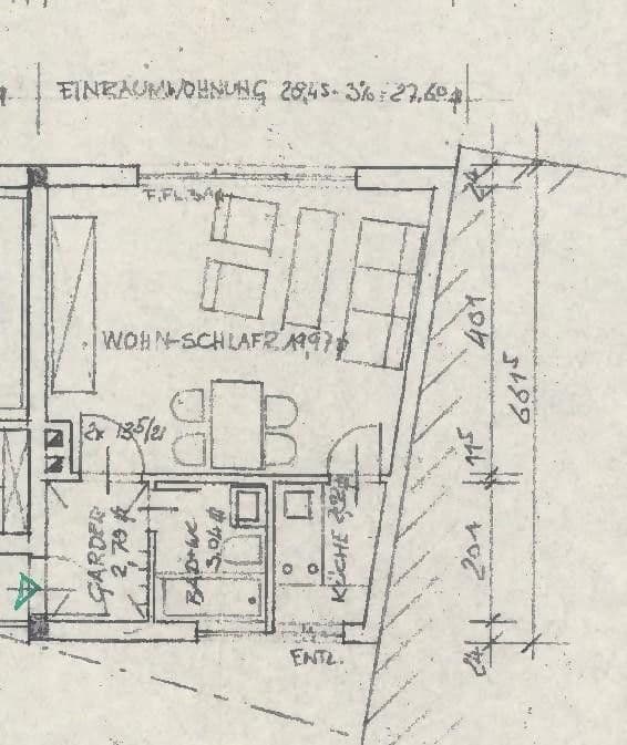 1 bedroom flat to rent, 40 m², Brückenstraße 17, Frankfurt, Hesse 1 bedroom flat to rent, 40 m², Brückenstraße 17, Frankfurt, Hesse