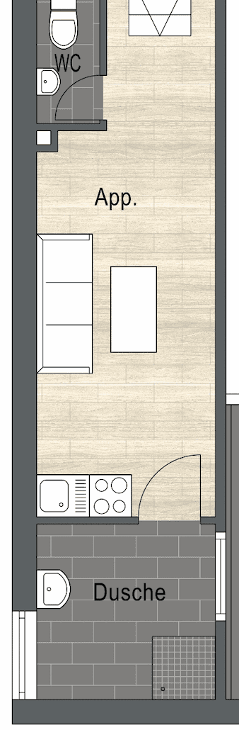 1 bedroom flat to rent, 22 m², Goethestrasse, Erlangen, Bavaria 1 bedroom flat to rent, 22 m², Goethestrasse, Erlangen, Bavaria