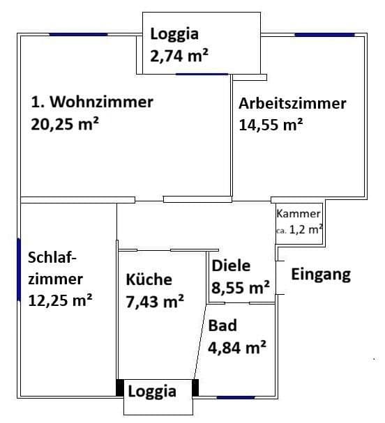 3 bedroom flat for sale, 71 m², Bremen, Bremen 3 bedroom flat for sale, 71 m², Bremen, Bremen