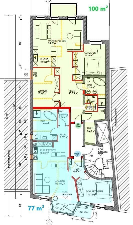 2 bedroom flat to rent, 77 m², Lübeck, Schleswig-Holstein 2 bedroom flat to rent, 77 m², Lübeck, Schleswig-Holstein