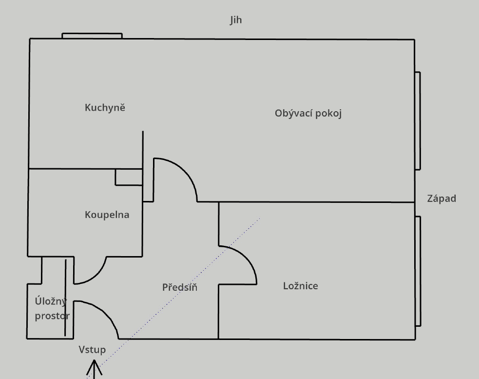 1 bedroom with open-plan kitchen flat for sale, 42 m², Sídliště II., Netvořice, Středočeský Region 1 bedroom with open-plan kitchen flat for sale, 42 m², Sídliště II., Netvořice, Středočeský Region