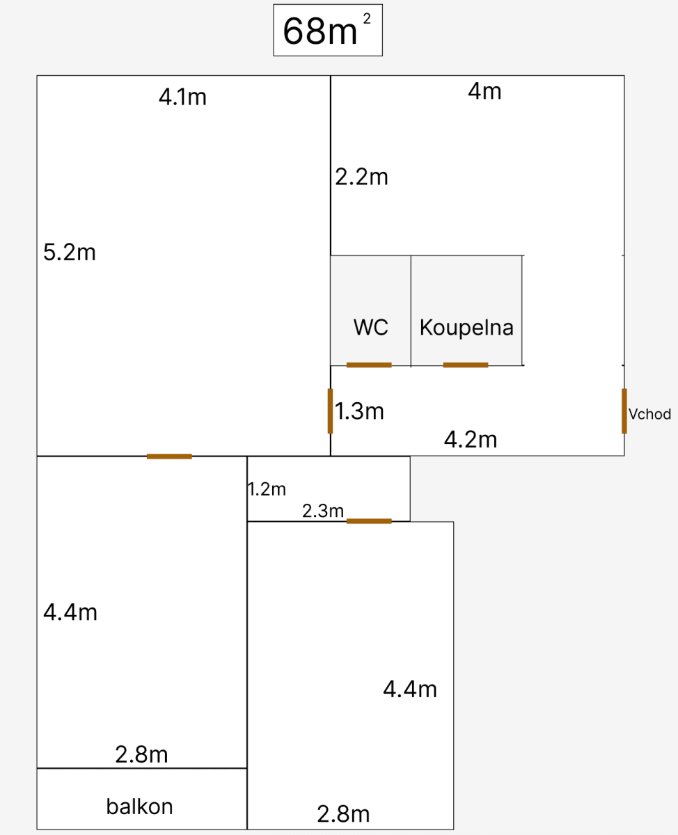 3 bedroom flat to rent, 68 m², Pivovarská, Fulnek, Moravskoslezský Region 3 bedroom flat to rent, 68 m², Pivovarská, Fulnek, Moravskoslezský Region