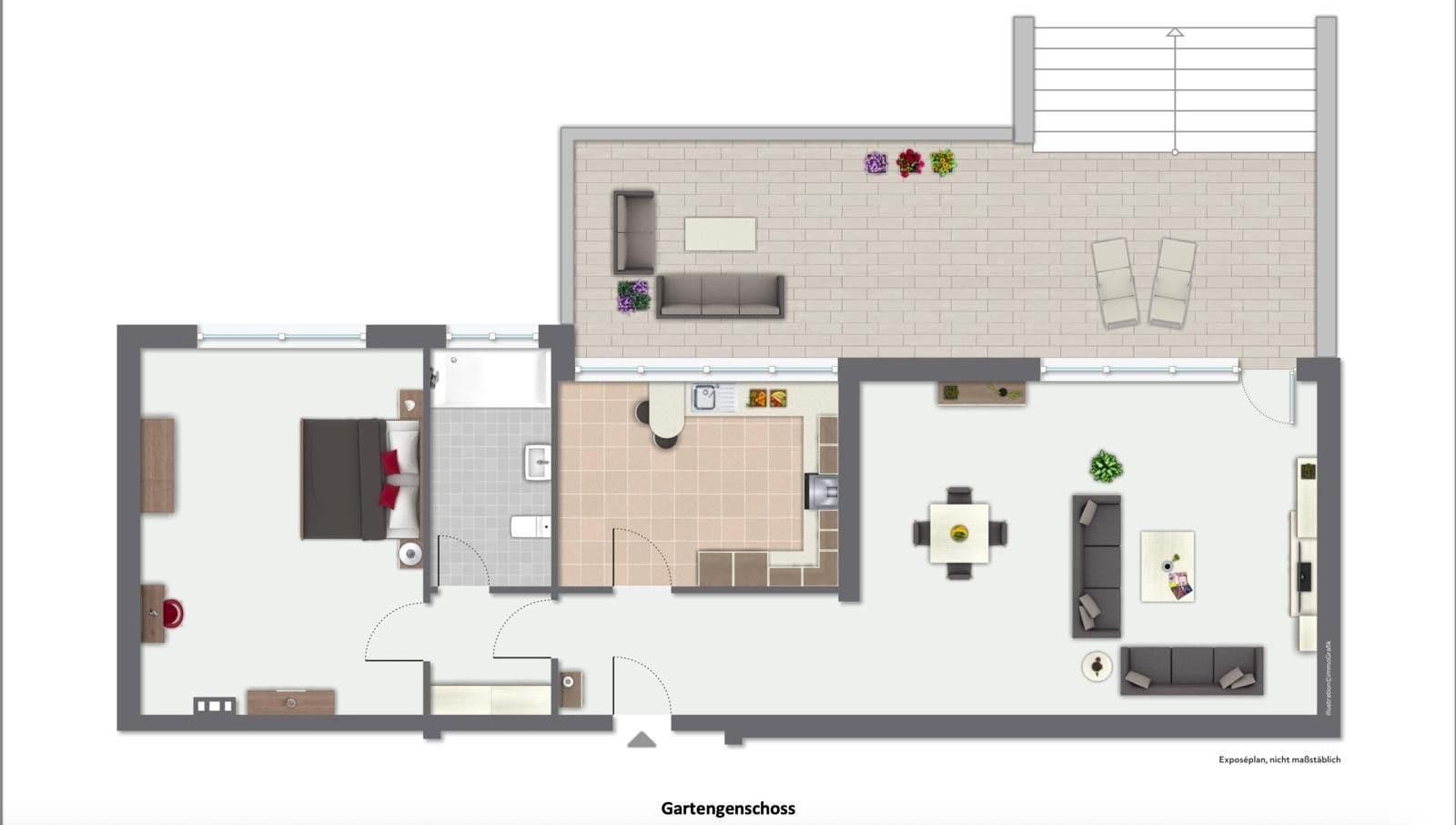 1 bedroom with open-plan kitchen flat to rent, 96 m², Mielesheide 4, Essen, North Rhine-Westphalia 1 bedroom with open-plan kitchen flat to rent, 96 m², Mielesheide 4, Essen, North Rhine-Westphalia