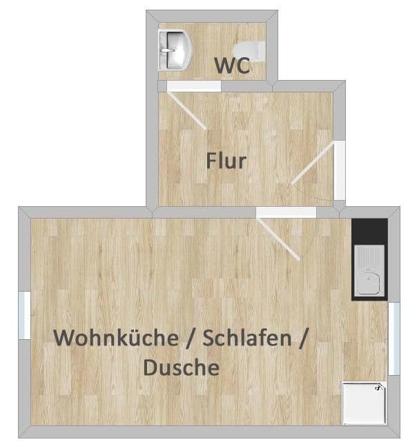 1 bedroom flat to rent, 30 m², Galberg 31, Schleswig, Schleswig-Holstein 1 bedroom flat to rent, 30 m², Galberg 31, Schleswig, Schleswig-Holstein