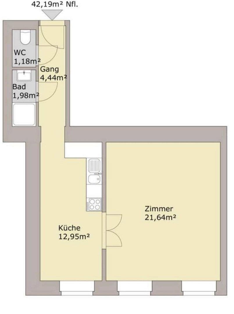 2 bedroom flat for sale, 43 m², Wien, Vienna 2 bedroom flat for sale, 43 m², Wien, Vienna