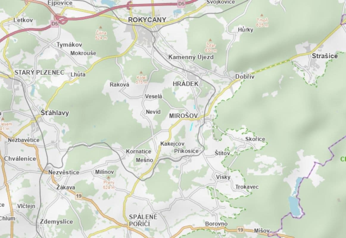 plot for sale, 20,493 m², Mirošov, Plzeňský Region plot for sale, 20,493 m², Mirošov, Plzeňský Region