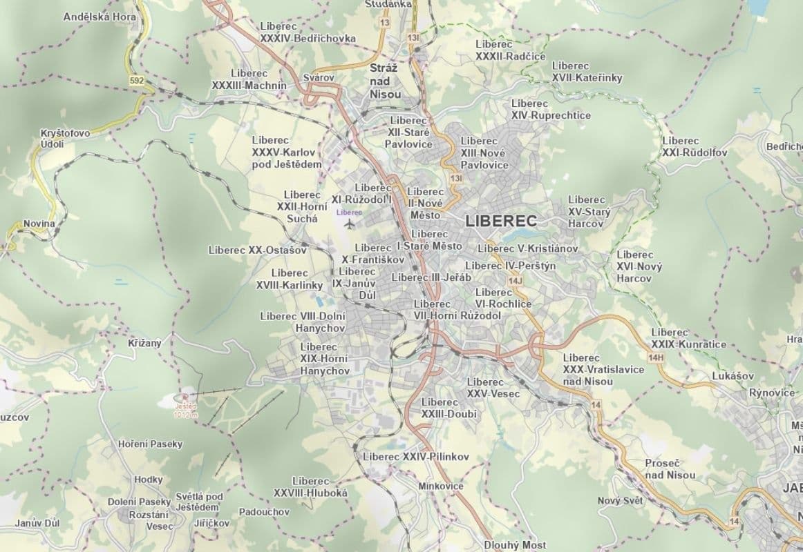 plot for sale, 14,792 m², Liberec, Liberecký Region plot for sale, 14,792 m², Liberec, Liberecký Region