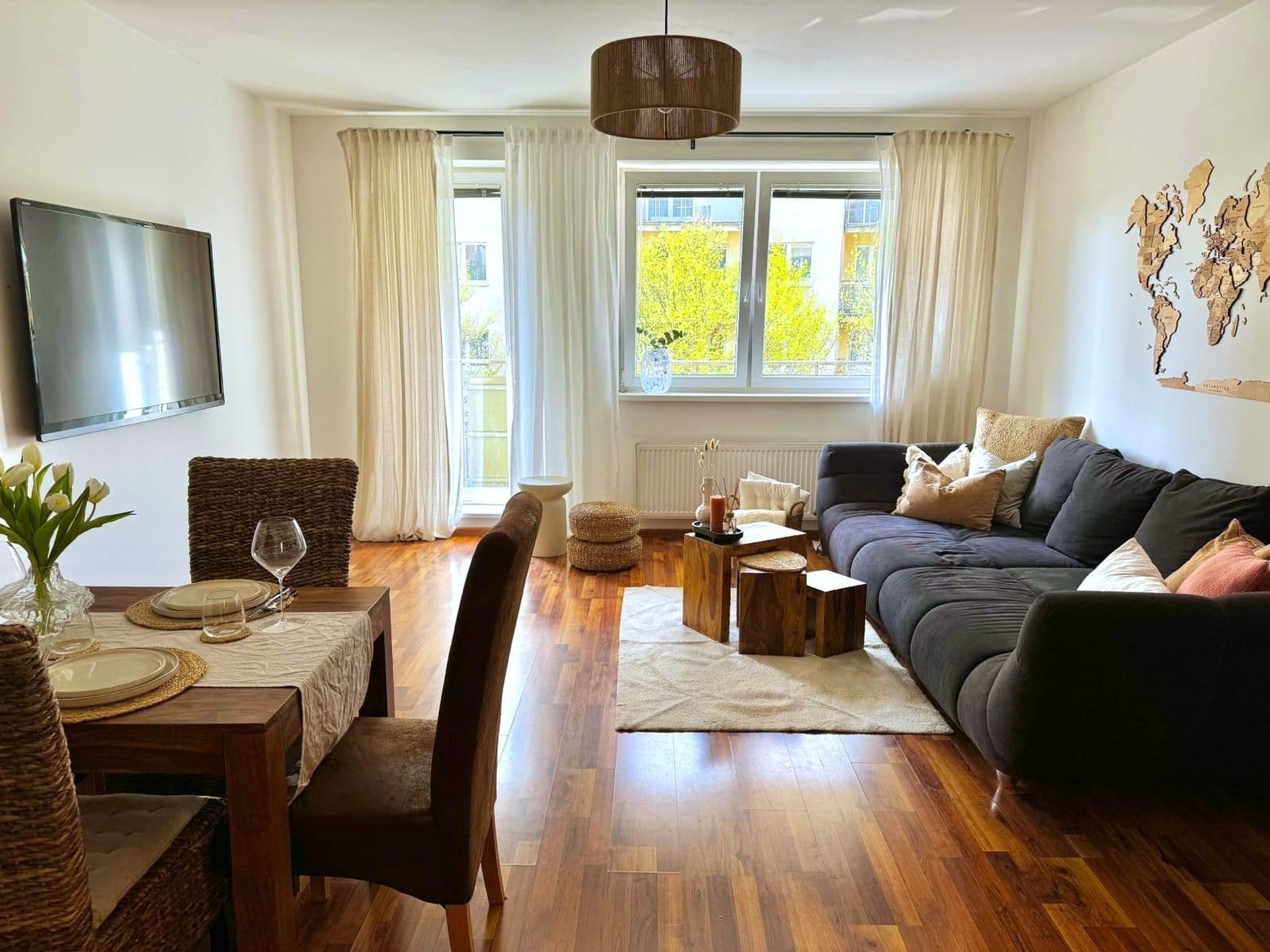 2 bedroom with open-plan kitchen flat to rent, 78 m², Budapešťská, Prague, Prague 2 bedroom with open-plan kitchen flat to rent, 78 m², Budapešťská, Prague, Prague