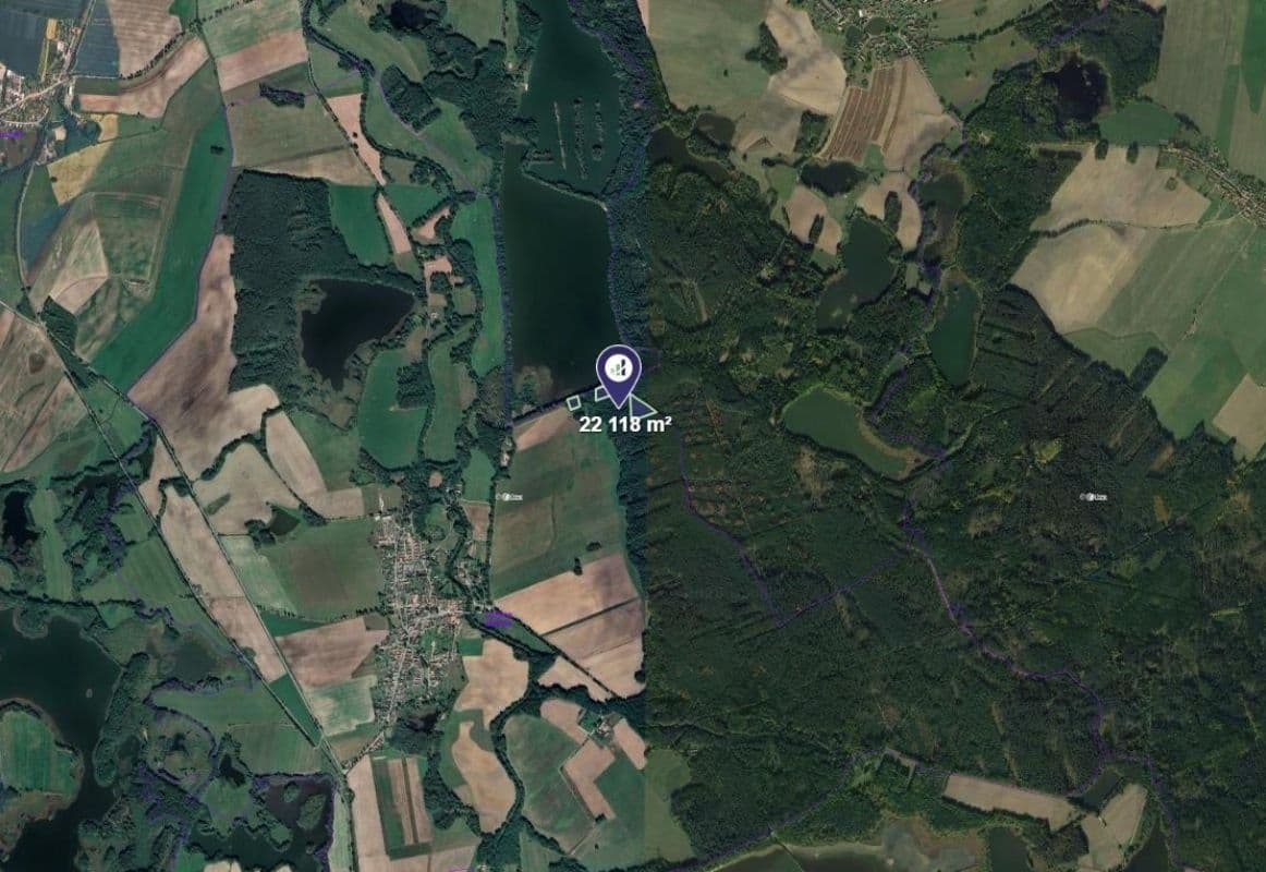 plot for sale, 22,118 m², Lužnice, Jihočeský Region plot for sale, 22,118 m², Lužnice, Jihočeský Region