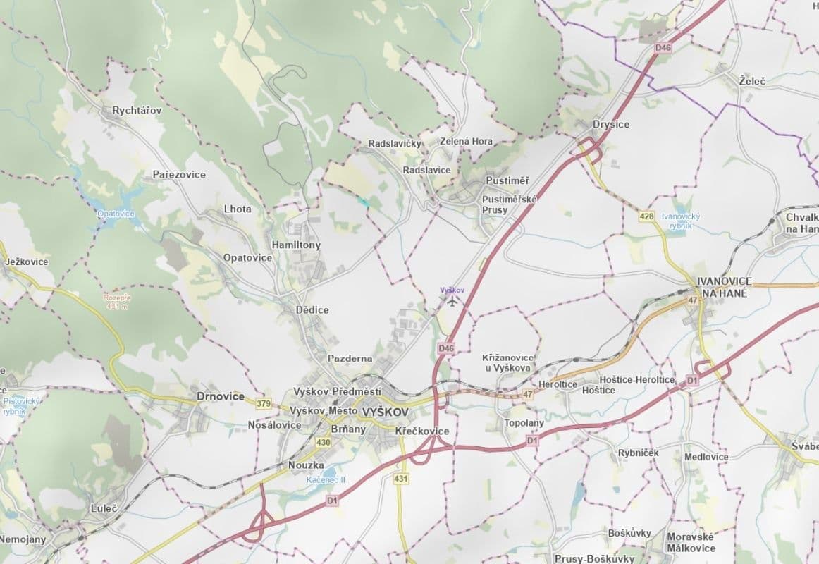 plot for sale, 7,855 m², Vyškov, Jihomoravský Region plot for sale, 7,855 m², Vyškov, Jihomoravský Region