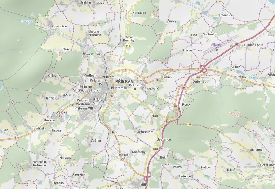 plot for sale, 1,669 m², Příbram, Středočeský Region plot for sale, 1,669 m², Příbram, Středočeský Region