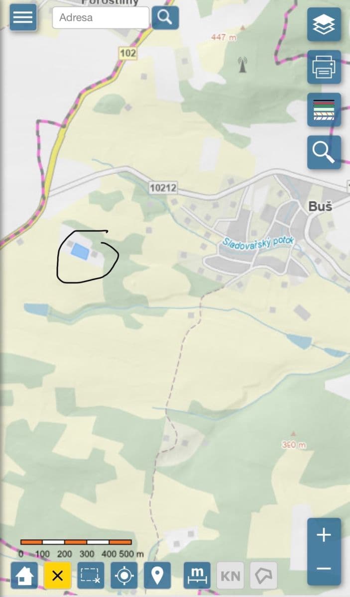 plot for sale, 3,500 m², Buš, Středočeský Region plot for sale, 3,500 m², Buš, Středočeský Region