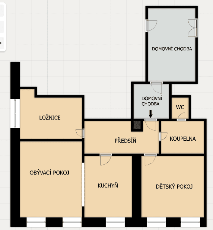 2 bedroom with open-plan kitchen flat for sale, 80 m², Křižíkova, Jihlava, Vysočina Region 2 bedroom with open-plan kitchen flat for sale, 80 m², Křižíkova, Jihlava, Vysočina Region