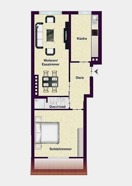 2 bedroom flat to rent, 46 m², Bürgermeister-smidt-strasse 37, Bremerhaven, Bremen 2 bedroom flat to rent, 46 m², Bürgermeister-smidt-strasse 37, Bremerhaven, Bremen