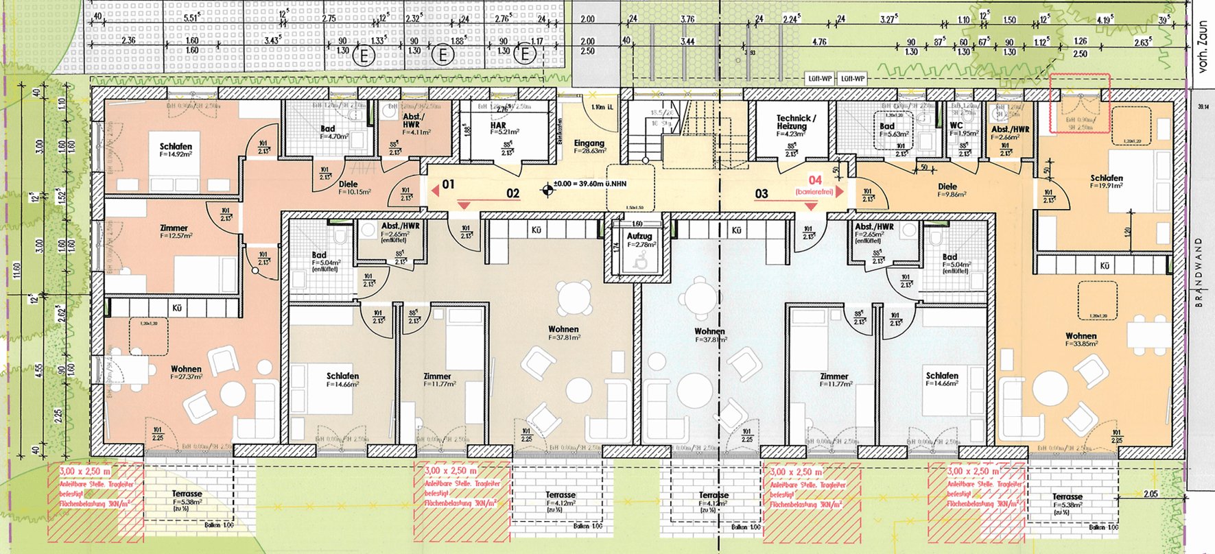 3 bedroom flat to rent, 68 m², Hamburger Allee 51b, Nauen, Brandenburg 3 bedroom flat to rent, 68 m², Hamburger Allee 51b, Nauen, Brandenburg