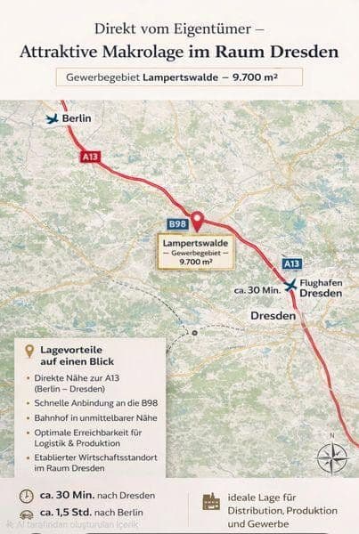 plot to rent, 5,597 m², Lampertswalde, Saxony plot to rent, 5,597 m², Lampertswalde, Saxony