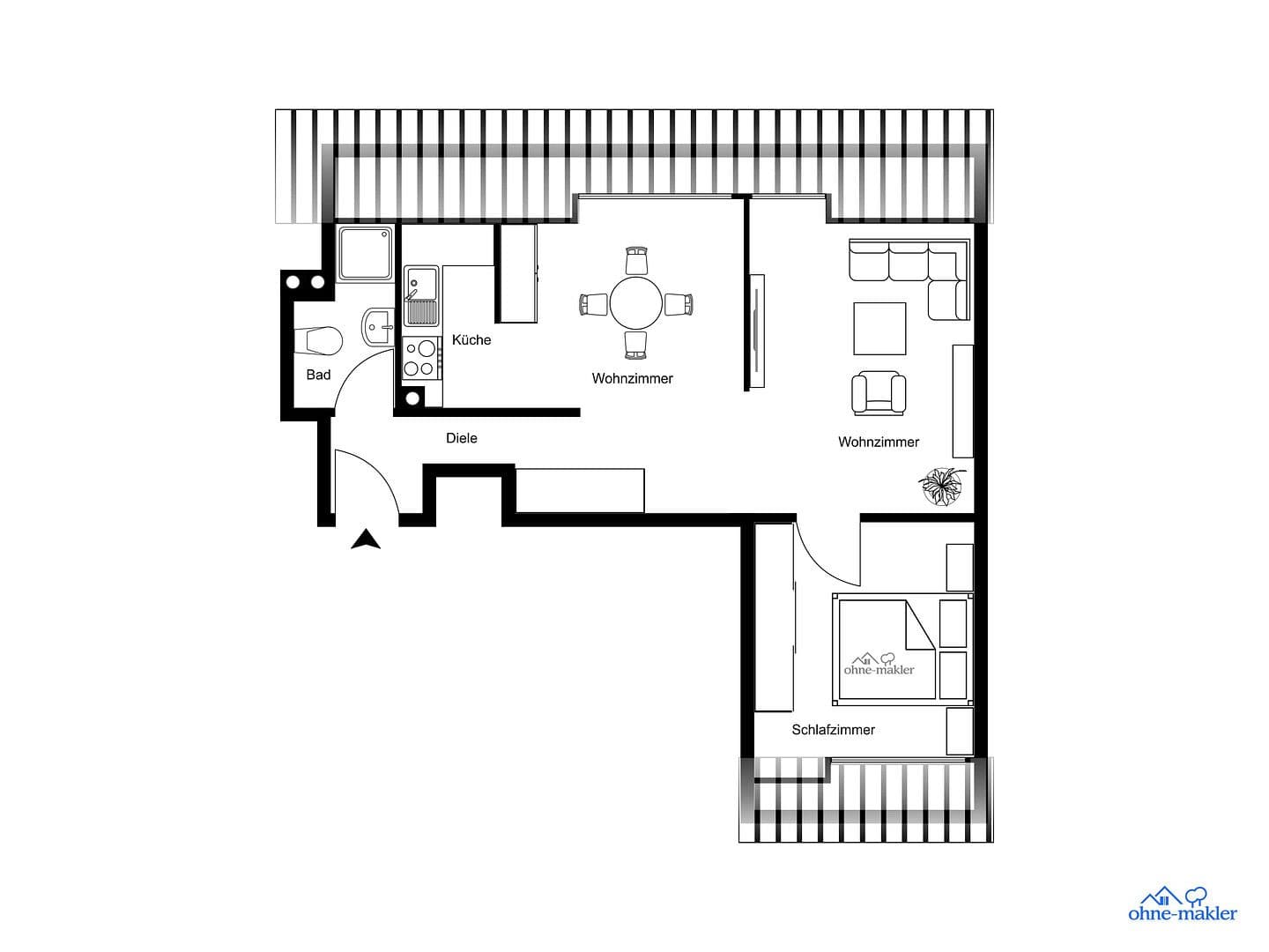 3 bedroom flat to rent, 63 m², Hüttmannstr. 42-44, Essen, North Rhine-Westphalia 3 bedroom flat to rent, 63 m², Hüttmannstr. 42-44, Essen, North Rhine-Westphalia