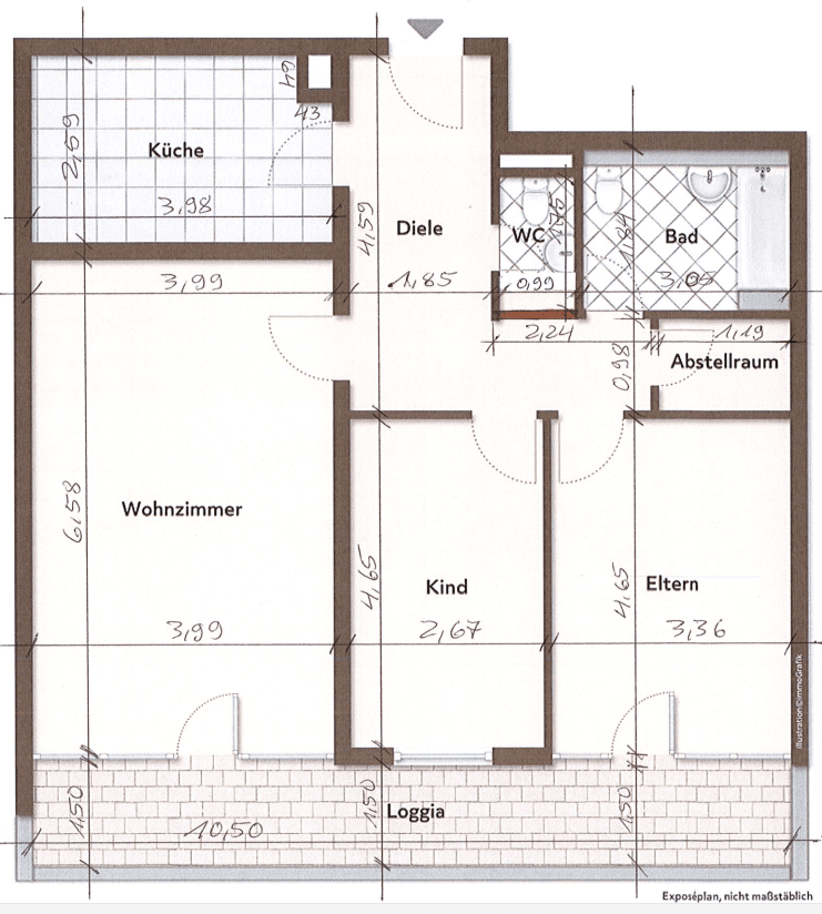 3 bedroom flat to rent, 91 m², Feldbergstraße 14, Heusenstamm, Hesse 3 bedroom flat to rent, 91 m², Feldbergstraße 14, Heusenstamm, Hesse