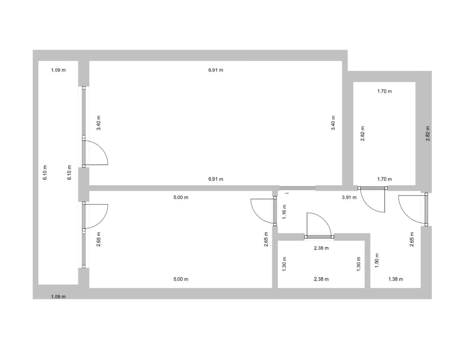 1 bedroom with open-plan kitchen flat for sale, 53 m², Pavla Beneše, Prague, Prague 1 bedroom with open-plan kitchen flat for sale, 53 m², Pavla Beneše, Prague, Prague