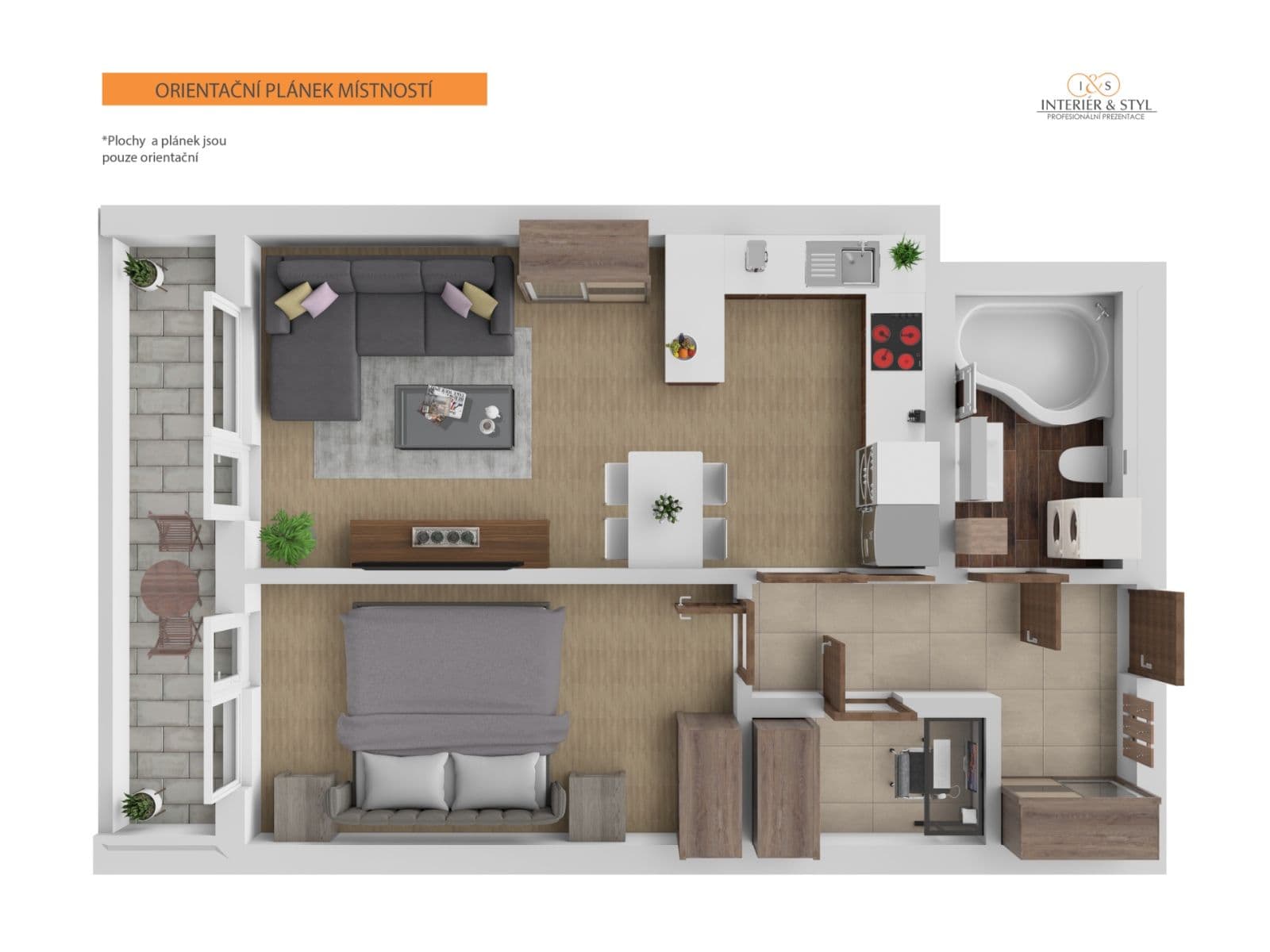 1 bedroom with open-plan kitchen flat for sale, 53 m², Pavla Beneše, Prague, Prague 1 bedroom with open-plan kitchen flat for sale, 53 m², Pavla Beneše, Prague, Prague