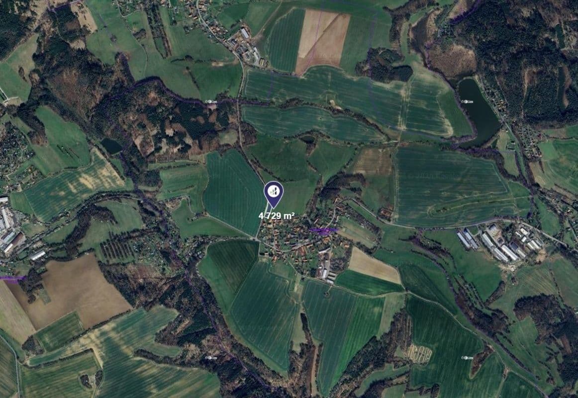 plot for sale, 2,365 m², Stříbrná Skalice, Středočeský Region plot for sale, 2,365 m², Stříbrná Skalice, Středočeský Region