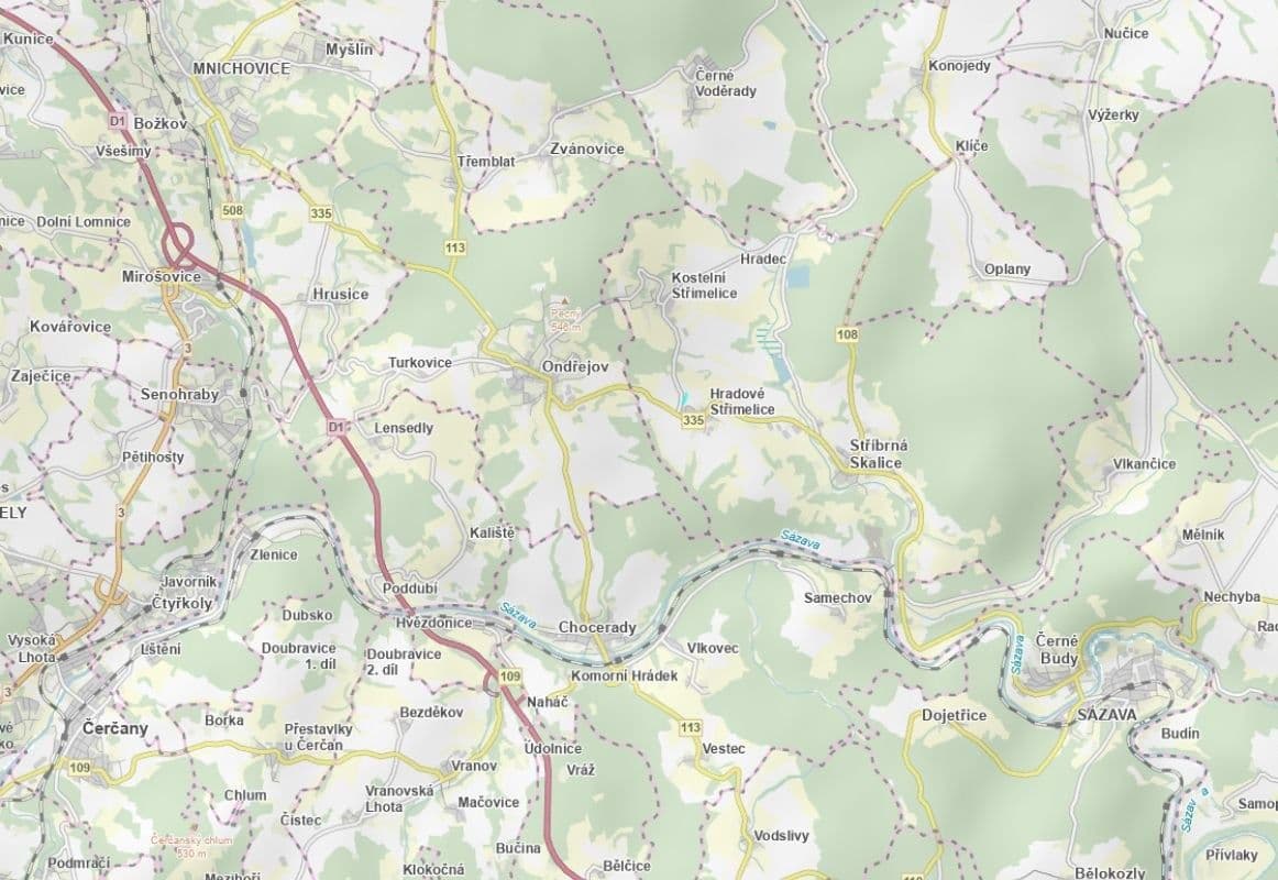 plot for sale, 2,365 m², Stříbrná Skalice, Středočeský Region plot for sale, 2,365 m², Stříbrná Skalice, Středočeský Region