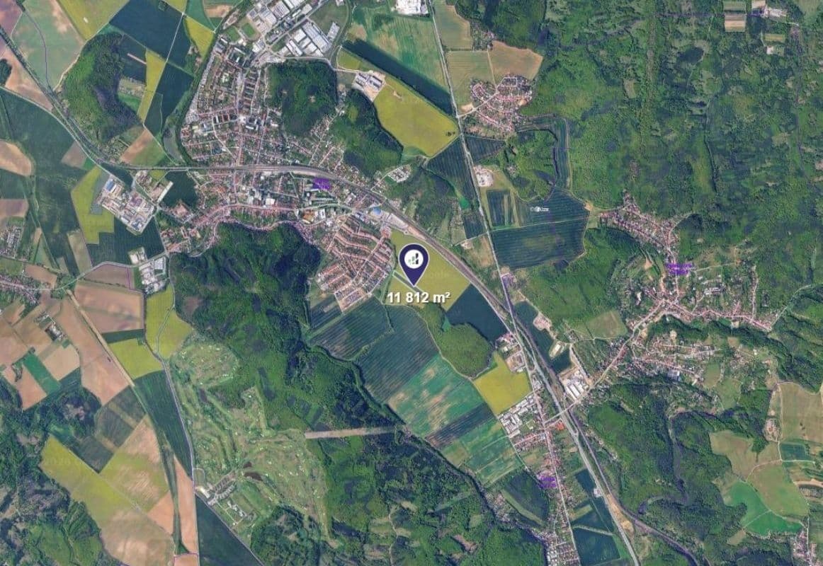 plot for sale, 3,691 m², Kuřim, Jihomoravský Region plot for sale, 3,691 m², Kuřim, Jihomoravský Region