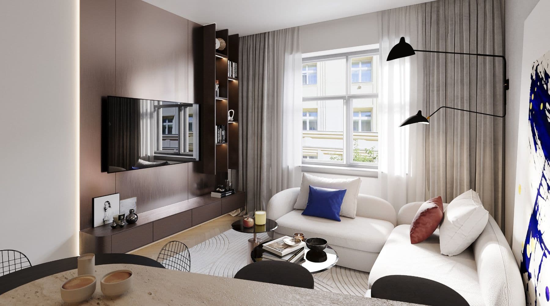 1 bedroom with open-plan kitchen flat for sale, 49 m², Přemyslovská, Prague, Prague 1 bedroom with open-plan kitchen flat for sale, 49 m², Přemyslovská, Prague, Prague