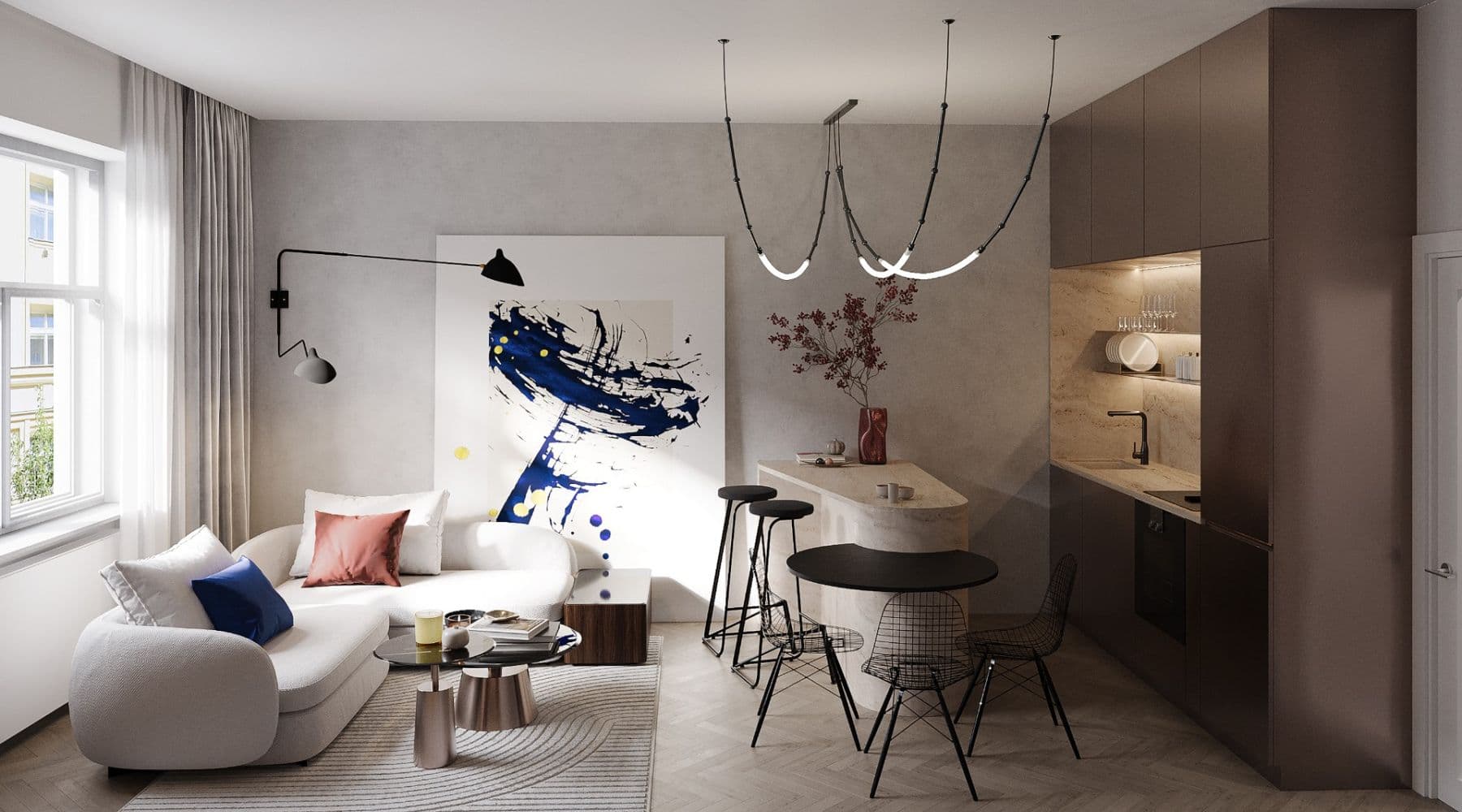 1 bedroom with open-plan kitchen flat for sale, 49 m², Přemyslovská, Prague, Prague 1 bedroom with open-plan kitchen flat for sale, 49 m², Přemyslovská, Prague, Prague