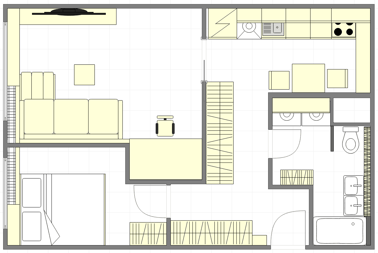 1 bedroom with open-plan kitchen flat for sale, 50 m², Veronské náměstí, Prague, Prague 1 bedroom with open-plan kitchen flat for sale, 50 m², Veronské náměstí, Prague, Prague