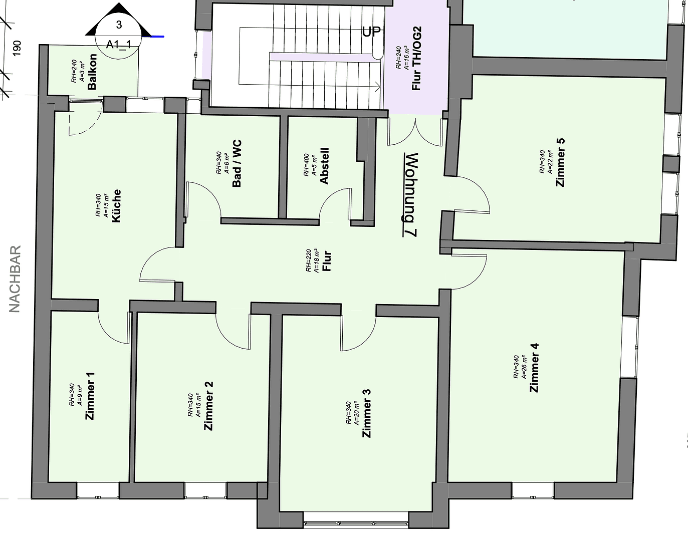 5 bedroom flat to rent, 139 m², Veitshöchheimerstraße 16, Würzburg, Bavaria 5 bedroom flat to rent, 139 m², Veitshöchheimerstraße 16, Würzburg, Bavaria