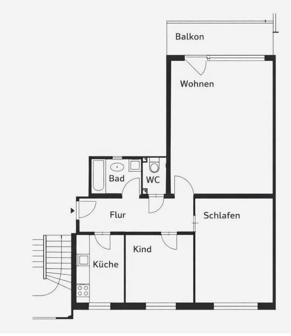 3 bedroom flat to rent, 78 m², Altmühlstraße, München, Bavaria 3 bedroom flat to rent, 78 m², Altmühlstraße, München, Bavaria