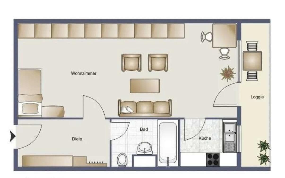 1 bedroom flat to rent, 41 m², Friedrich Ebert Str 34, Hattersheim am Main, Hesse 1 bedroom flat to rent, 41 m², Friedrich Ebert Str 34, Hattersheim am Main, Hesse