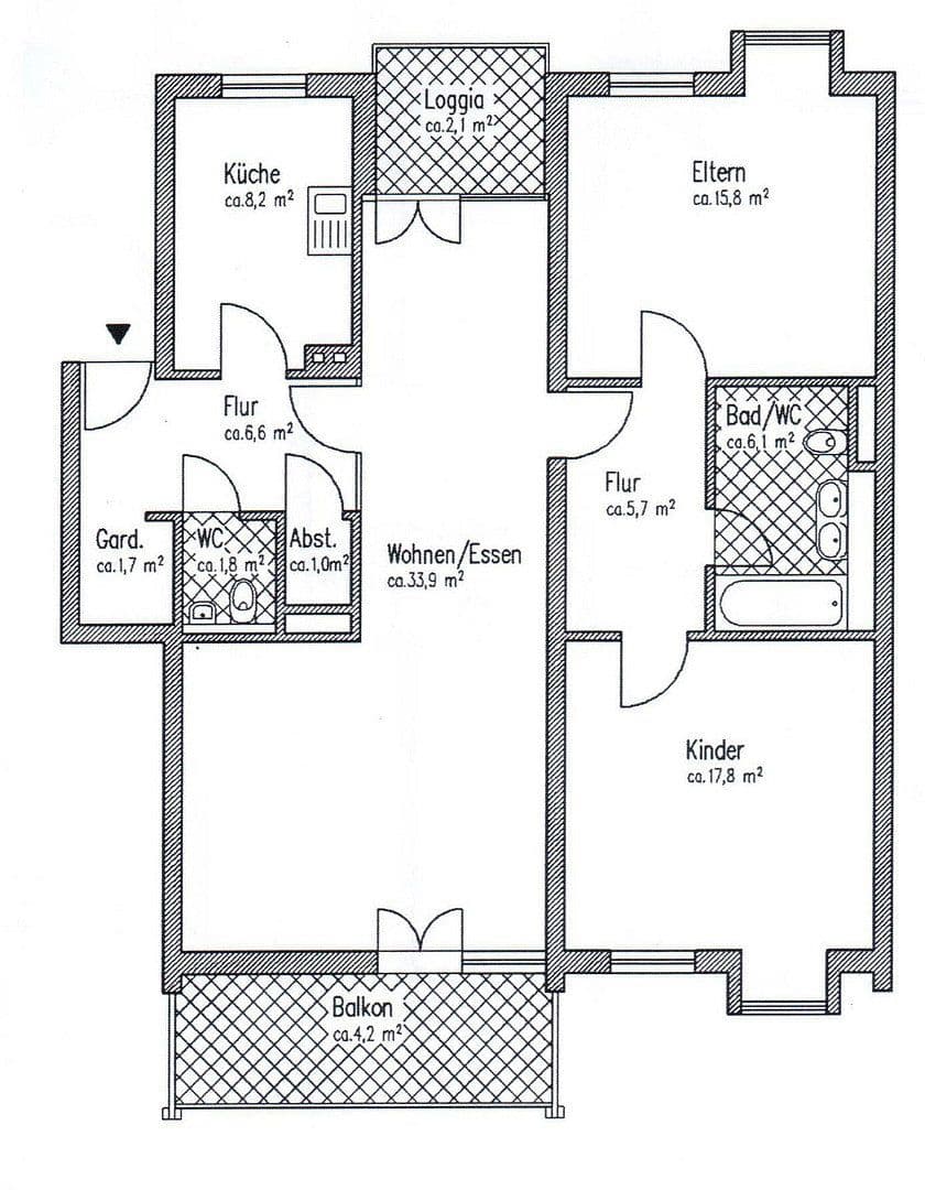 3 bedroom flat to rent, 105 m², München, Bavaria 3 bedroom flat to rent, 105 m², München, Bavaria