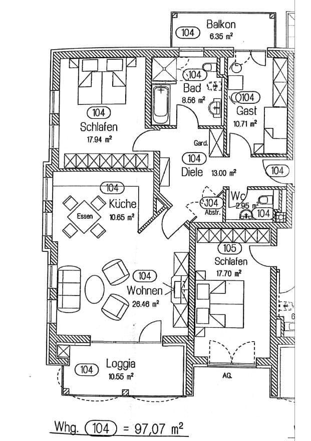 3 bedroom flat for sale, 98 m², Andreas-Hofer-Str. 7a, Bad Füssing, Bavaria 3 bedroom flat for sale, 98 m², Andreas-Hofer-Str. 7a, Bad Füssing, Bavaria