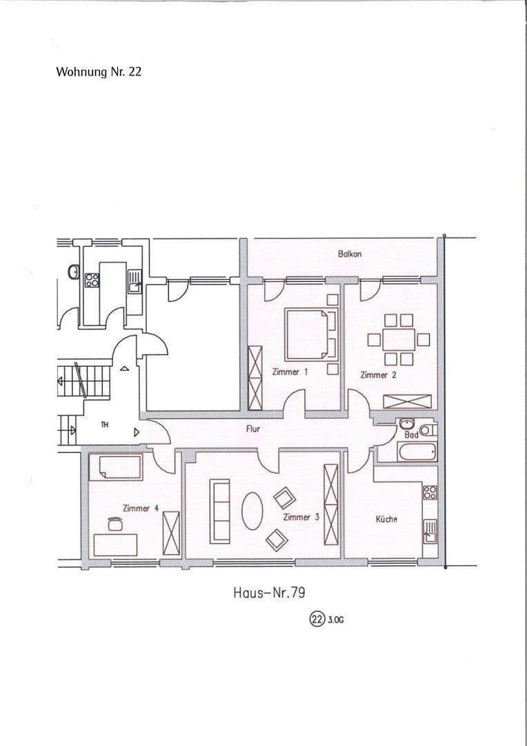 4 bedroom flat to rent, 106 m², Schillerstraße 77, Bensheim, Hesse 4 bedroom flat to rent, 106 m², Schillerstraße 77, Bensheim, Hesse